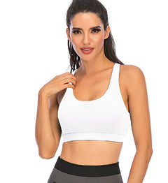 Amazon Bestselling Solid Color Wireless Sports Bra