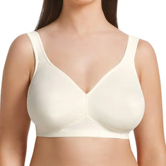 RosaFaia Twin Womens Seamless Wireless Soft Cup Comfort Bra Champagne