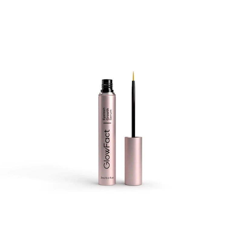 GlowFact Eyelash Growth Serum - Advanced Lash Enhancing Treatment - Eyelash Serum to Grow Lashes Organic Eyelash Growth Serum for Longer Fuller Thicker Lashes and Brows - (Eyelash Serum - 3ml)