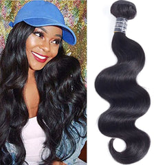 Amella Hair 8A Brazilian Virgin Hair Body Wave 1 Bundles 100% Unprocessed Brazilian Body Wave Remy Human Hair Extensions (18inch)