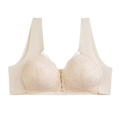Lace Seamless Wireless Bra for Women - Plus Size