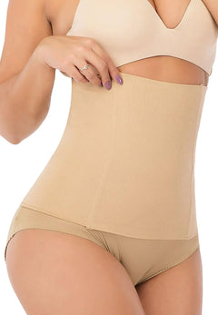 ACPLK Womens Waist Trainer Corset Shapewear Tummy Control Waist Cincher Slim Body Shaper Postpartum Recovery Belt Beige