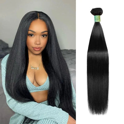 AnJudyReid Straight Bundles Human Hair Bundles Straight 1 Bundle 32 Inch Single Bundle Brazilian Virgin Straight Hair Straight Bundles Human Hair Bundles For Black Woman