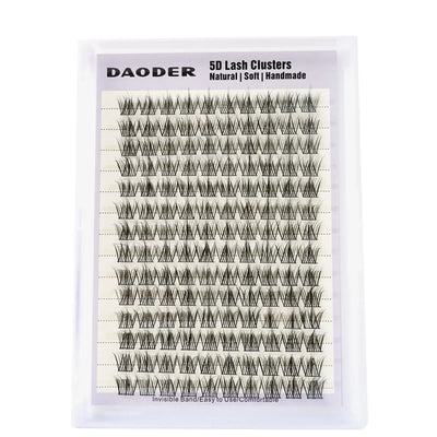 5D Natural Lash Clusters Wispy Eyelash Extension C Curl Individual Lashes 13mm Only Short Eyelash Extension Clusters Thin Band DIY Lash Extension Reusable DAODER(5D Natural Lash Clusters C Curl 13mm)