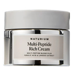 Naturium Multi-Peptide Rich Cream Hydrating & Nourishing to Help Appearance of Fine Lines & Wrinkles Vegan & Cruelty-Free 1.7 oz