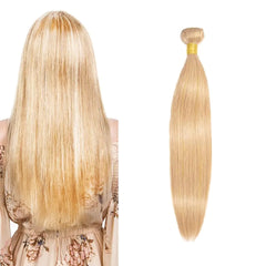 Labamiya Human Hair Bundles Straight P27/613 Bundles Human Hair Brazilian Virgin Hair Bundles Human Hair Highlight Brown Blonde Human Hair Bundles for Black Women