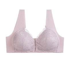Lace Seamless Wireless Bra for Women - Plus Size