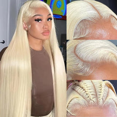 Resore 613 13x6 Lace Front Wig Human Hair 30 Inch Straight 200 Density 613 Wig HD Transparent Lace 613 Human Hair Wig Blonde Lace Front Wigs Human Hair for Women