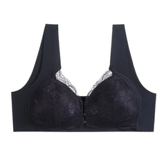 Lace Seamless Wireless Bra for Women - Plus Size