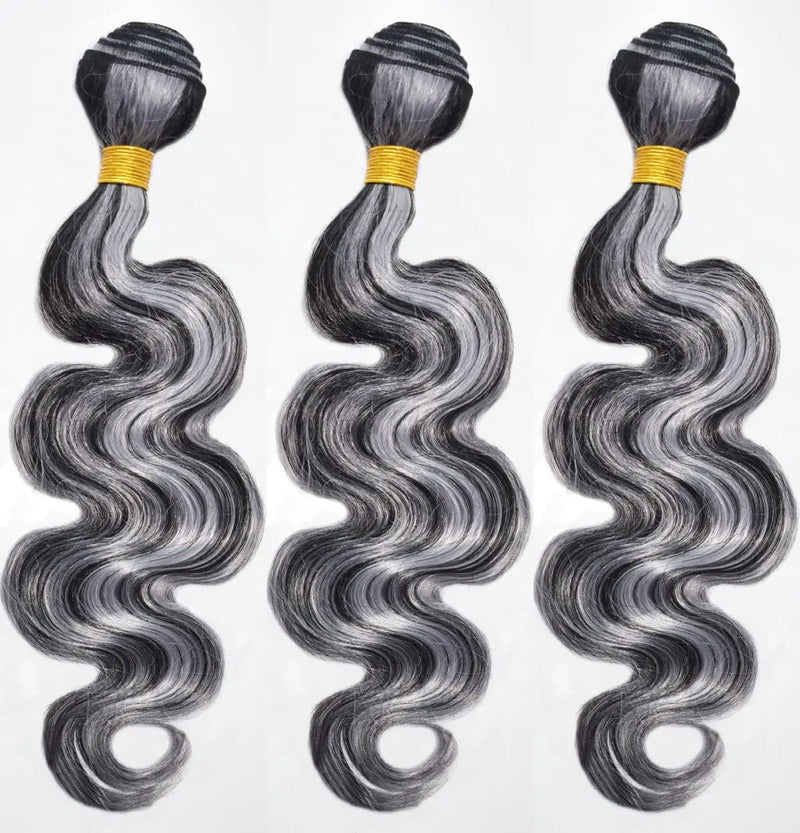 Lagalaga Body P4/GREY Human Hair Bundles Unprocessed Brazilian Virgin Hair Bundles P4/GREY Human Hair Quick Weave Hair Extension
