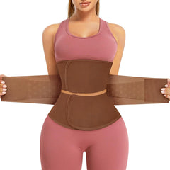 AOSBOEI Waist Trainer for Women Workout Waist Cincher Trimmer Underbust Corset Tummy Control Hourglass Body Shapewear Brown