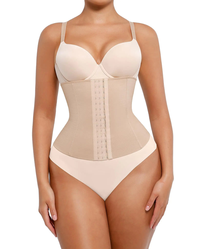 Lover-Beauty Waist Trainer Tummy Control Waist Cincher Corset for Women Hourglass Body Shaper Clay XXL